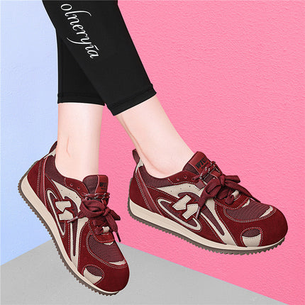 (Out-Of-Stock Items Not Restocked) Genuine Leather German Training Shoes, Autumn Thick-Soled Height-Increasing Versatile Casual Sports Dad Shoes, Trendy Shoes