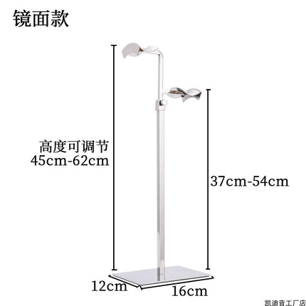 Floor hanging bag shelf store adjustable bag display props shopping mall stainless steel hanging bag display rack