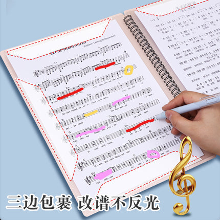 Shuangyi Source Factory 40/60 Page Music Score Folder A4 Piano Score Book with Printable Logo