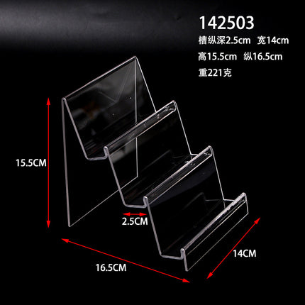 Multi-layer acrylic display stand mobile phone wallet display stand plexiglass transparent display display props