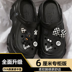 Black 6cm [bow tie bear] / 38-39 [37-38 Foot Shoot]]