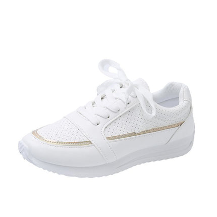 2025 Summer New Lace-up Casual sneaker Soft Sole Breathable White Shoes Flat All-match Student Shoes Women's Single-layer Shoes