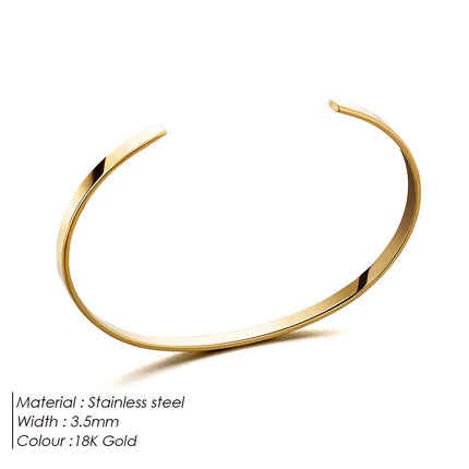 St.Delan Cross-Border Popular Accessories Stainless Steel Bracelet European and American Simple Fashion Open Design Men's Batch