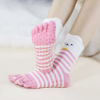 White bear pink stripes