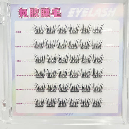 So Natural! Large-Capacity Sweet Girl Camellia Glue-Free False Eyelashes, Natural and Sweet Butterfly Eyelashes