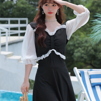 New plus size Swimwear Chubby Girl Plus Fat Plus Plus Plus Swimwear Independent Boxers Toilet Swimwear Hot Springs