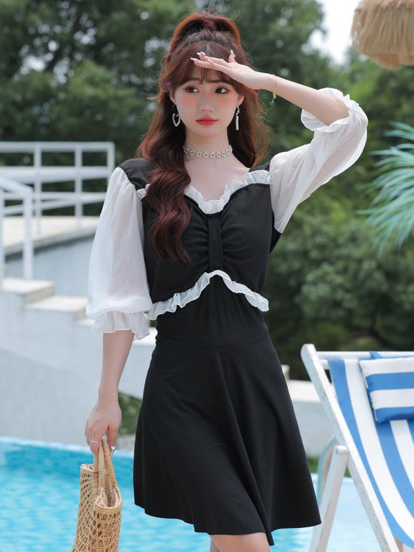 New plus size Swimwear Chubby Girl Plus Fat Plus Plus Plus Swimwear Independent Boxers Toilet Swimwear Hot Springs