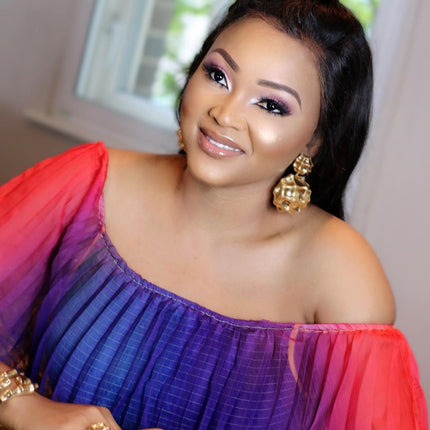 Foreign Trade European and American Clothing African Ethnic Women's Dress Off-Shoulder African Style Pleated Digital Printing Source Ready Stock