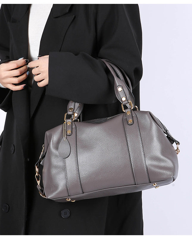 2025 Women's Bag Large Capacity Commuter Handbag New Women's Bag Versatile Pure Color Soft Surface Pillow Bag Women's Crossbody Bag