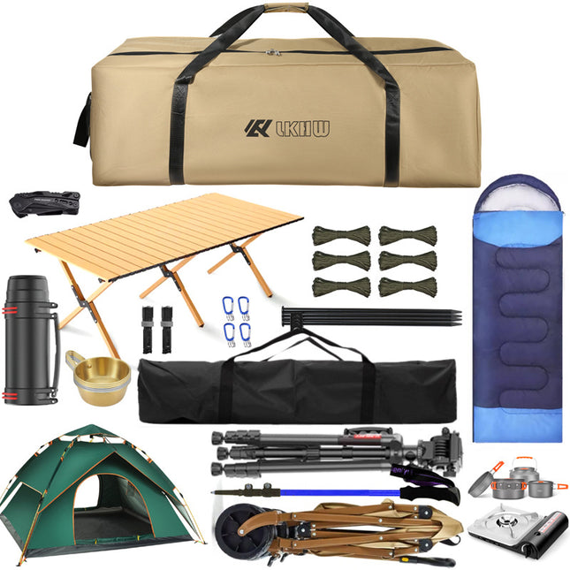 Outdoor Camping Large-Capacity Camel Bag Picnic Equipment Storage Bag Tent Backpack Oxford Cloth Bag Travel Storage