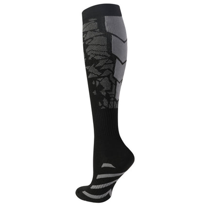 Cross-Border Amazon Fitness Compression Socks Breathable Sweat-Absorbent Mid-Calf Sports Cycling Elastic Non-Slip Sports Socks Special Socks