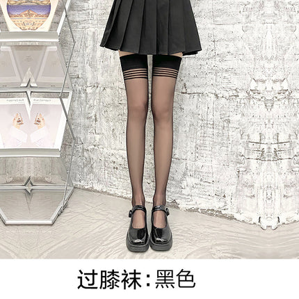 Polo Dot Silk Stockings Women's Ultra-thin Summer Anti-hook Silk Durable Jk Black Silk Pure Naked Slim Tall Pantyhose