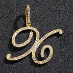 Gold single letter X