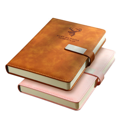 High-Looking A5 Notebook Imitation Leather Hand Ledger Thickeneded Conference B5 Simple Business Notepad Custom Logo