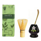 Three-piece green color box set (small flowers) / Ceramic
