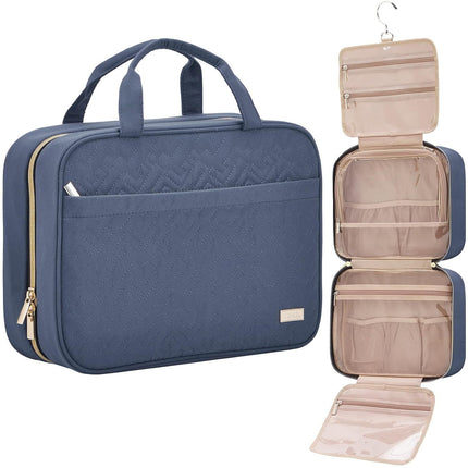 Amazon Hanging Large-Capacity Cosmetic Bag Partition Layered Dry and Wet Separation Women's Waterproof Toiletry Bag Storage Bag