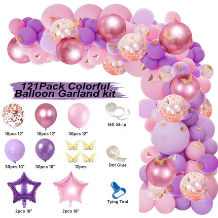 Cross-border Amazon Balloon Chain Arch suit New Birthday Decoration Wedding Room Wedding Balloon Scene Decoration Wholesale