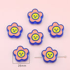 a pack / Flowers royal blue 26mm aperture about 4 3mm