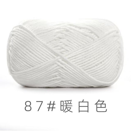 Su He 4-strand Milk Cotton Baby Wool Combed Cotton Fine Wool Hand Knitted Sweater Pure Cotton Baby Wool Ball