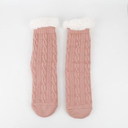 Europe and the United States cross-border thickened fleece-lined dispensing non-slip socks sleep socks carpet floor socks warm Socks autumn and winter