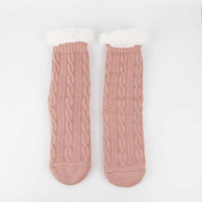 Europe and the United States cross-border thickened fleece-lined dispensing non-slip socks sleep socks carpet floor socks warm Socks autumn and winter