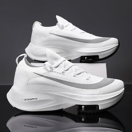 2025 Cross-Border Large Size Men's Shoes Ultra-Light Autumn Thick-Soled Casual Sports Shoes Versatile Ins Couple Leather Shoes