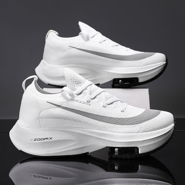 2025 Cross-Border Large Size Men's Shoes Ultra-Light Autumn Thick-Soled Casual Sports Shoes Versatile Ins Couple Leather Shoes