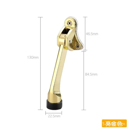 Zinc alloy door locator casual stop pedal door top rubber movable stop pendulum door stop door touch door stop Horseshoe