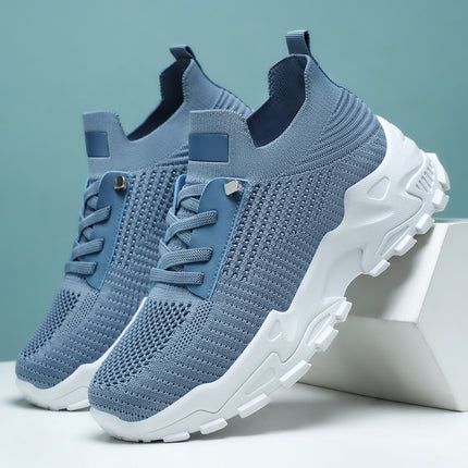 Shoes for Women, Versatile Summer Mesh Breathable Casual Shoes, Cross-Border Large Size Women's Single Shoes, Thick-Soled Comfortable Sports Shoes