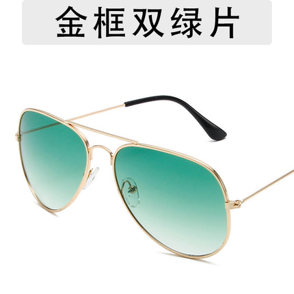 3025 fashion aviator goggles men and women personalized hip-hop all-match sunglasses 3026 colorful ocean sunglasses