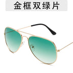 Gold frame double green film / As shown in the picture