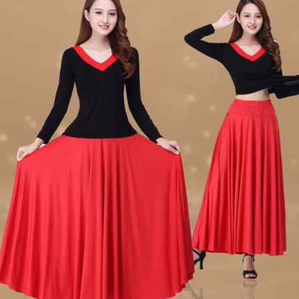 6m Large Swing Skirt Square Dance Skirt Dance Skirt Dance Skirt Milk Silk Skirt Long Skirt Ballroom Dance Skirt