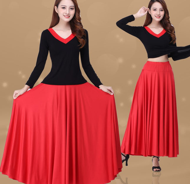 6m Large Swing Skirt Square Dance Skirt Dance Skirt Dance Skirt Milk Silk Skirt Long Skirt Ballroom Dance Skirt
