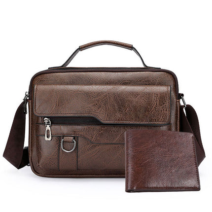 Men's Shoulder Bag Portable Foreign Trade 2025 New Fashionable Crossbody Bag Casual Outdoor Southeast Asian Cross-border Shoulder Bag Men's Bag