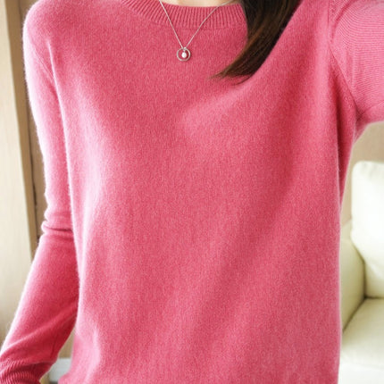 Cross-Border 2025 Autumn and Winter New Base Layer Sweater for Women, Plus Size Women's Clothing, Long-Sleeved Top, Knitwear, Winter Apparel