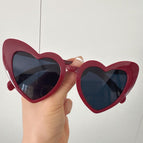 Red frame, black lens