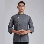 Gray [long sleeves] three buttons / XL/175