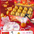 Girl smashing golden egg blind box [12 pieces] free hammer