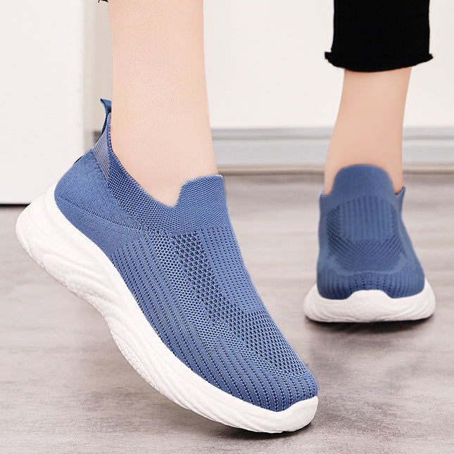 Mom's Shoes Mesh Breathable Summer Walking Shoes for Middle-Aged and Elderly People Old Beijing Cloth Shoes Women's Sports and Casual Shoes for Women