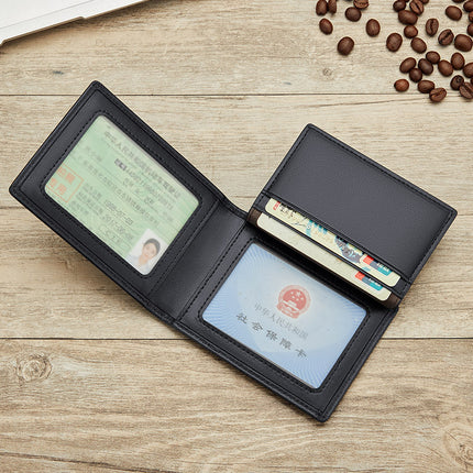 King Paul driver's license leather case leather thin small card bag men's ID bag driving license integrated card set wholesale