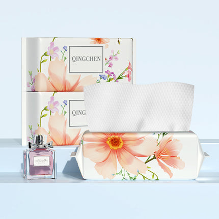 Wholesale Disposable Face Towels with Chinese Style, Hanging Pull-Type Cotton Soft Towels, Thickened Face Towels, Hanging Cleansing Towels, Face Towels