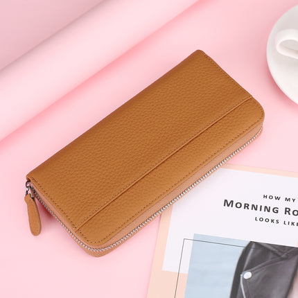 Accordion Card Holder Coin Purse Large Capacity Clutch Anti-Theft First Layer Cowhide Multi-Functional Japanese-Style Card Slot