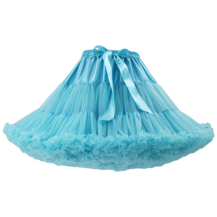 Adult Petticoat Daily Style Ultra-Puffy Nylon Lolita Cloud Petticoat Seamless Marshmallow Violent Puffy Skirt