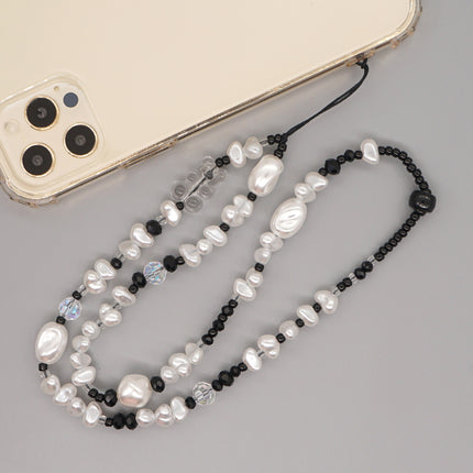 Factory direct supply handmade beaded mobile phone lanyard bluetooth speaker lanyard flashlight fan selfie stick U disk sling
