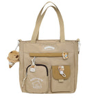 Khaki shoulder bag