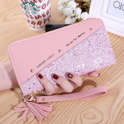 Factory wholesale Japanese and Korean long wallet women's fashion simple women's coin purse large capacity multi-card card holder wallet