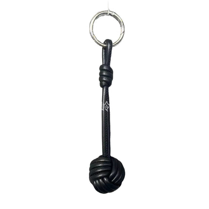 Car Keychain Bag Couple Exquisite Gift Soft Sheepskin Handmade Woven Tennis Ball Monkey Fist Hanging Bag