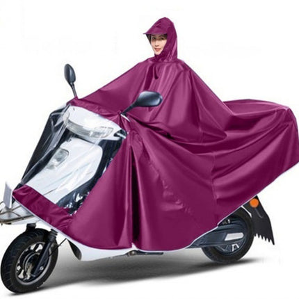 Raincoat double electric car motorcycle poncho battery car adult riding single plus size thickening factory one piece wholesale
