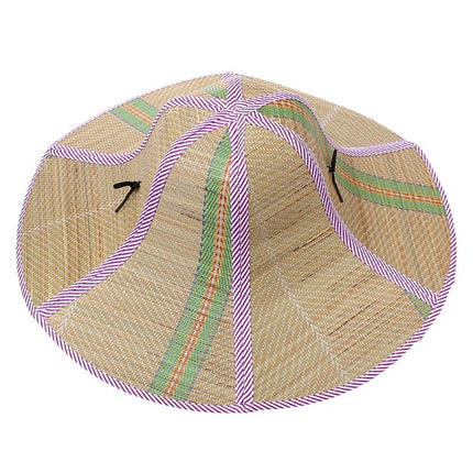 Summer Straw Hats for Men and Women, Foldable Six-Panel Large-Brimmed Sun Hats, Fan Hats, Outdoor Sun Protection Fishing Hats, Breathable and Sun-Protective