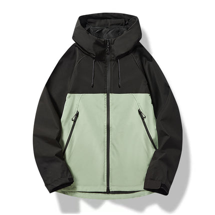 Spring and Autumn Thin Single-Layer Jacket with Printed Logo, Outdoor Mountaineering Clothing, Workwear, Windproof and Waterproof Casual Light Hiking Jacket